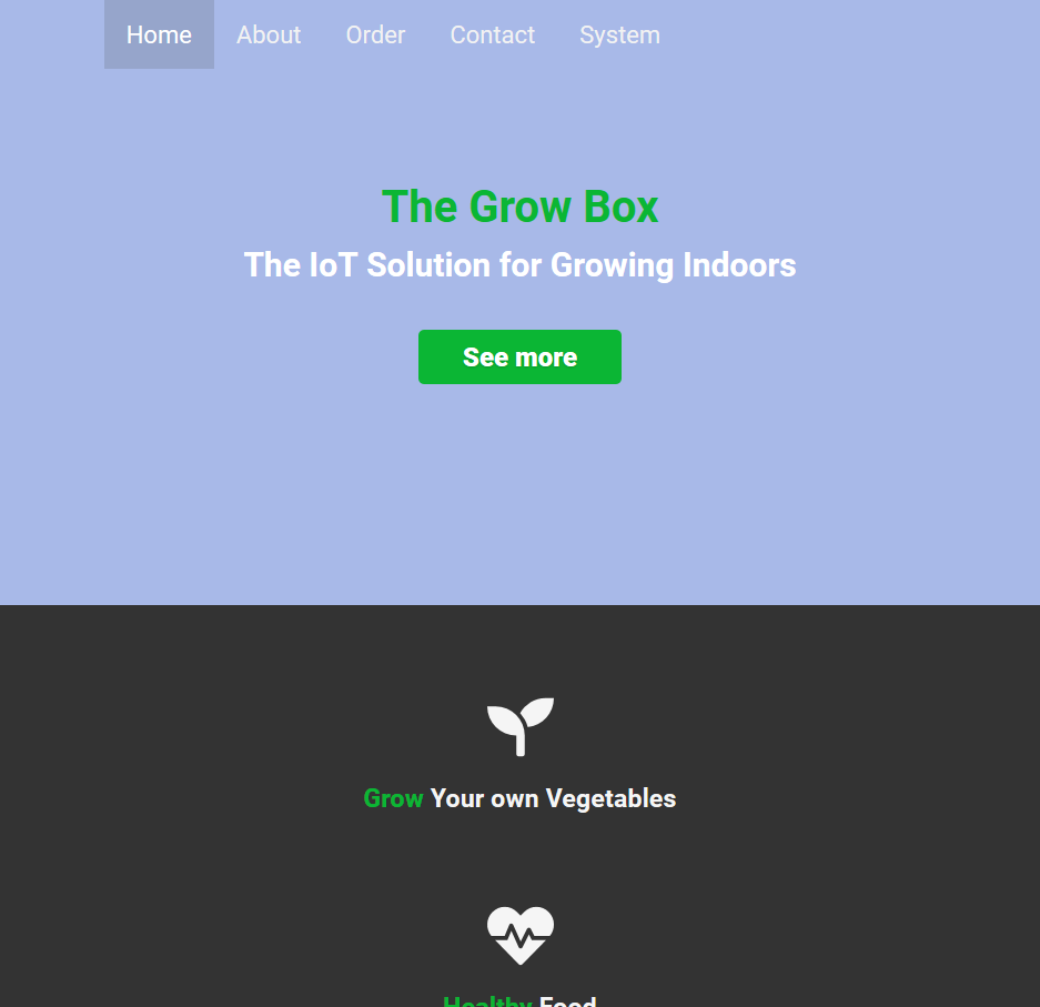 The Grow box Project